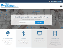 Tablet Screenshot of myzipplumbers.com